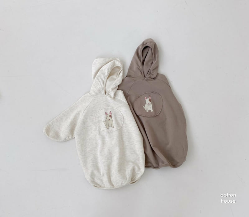COTTON HOUSE - Korean Children Fashion - #Kfashion4kids - Bowwow Hood One-piece - 12