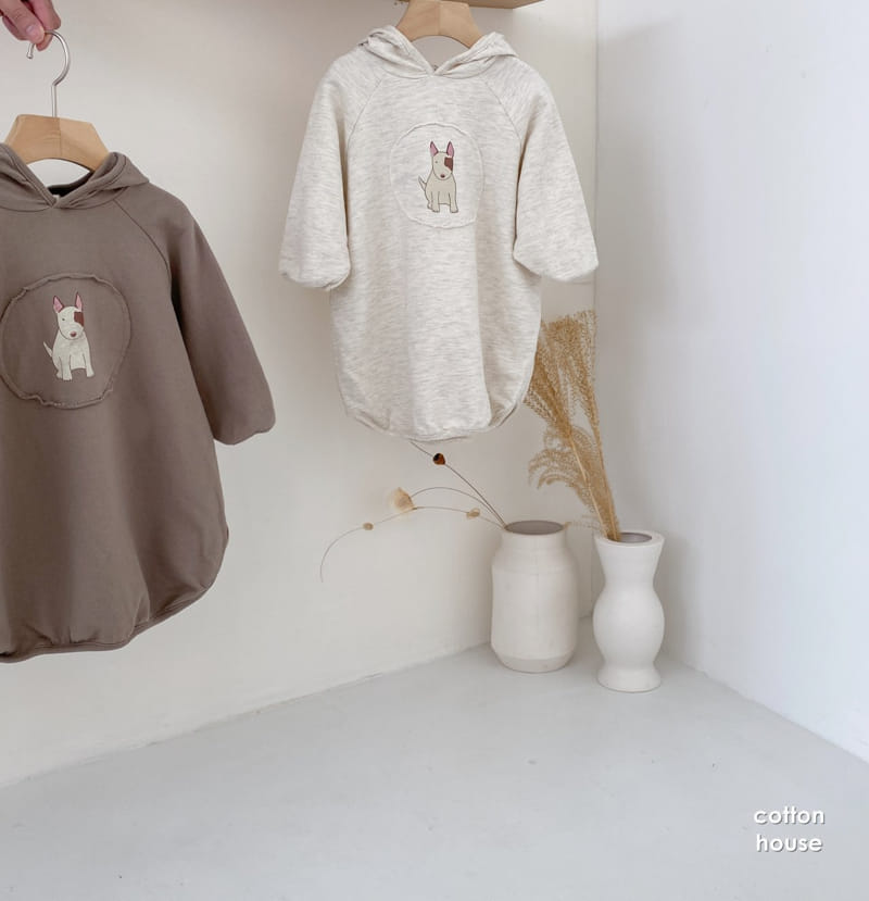 COTTON HOUSE - Korean Children Fashion - #Kfashion4kids - Bowwow Hood One-piece - 4