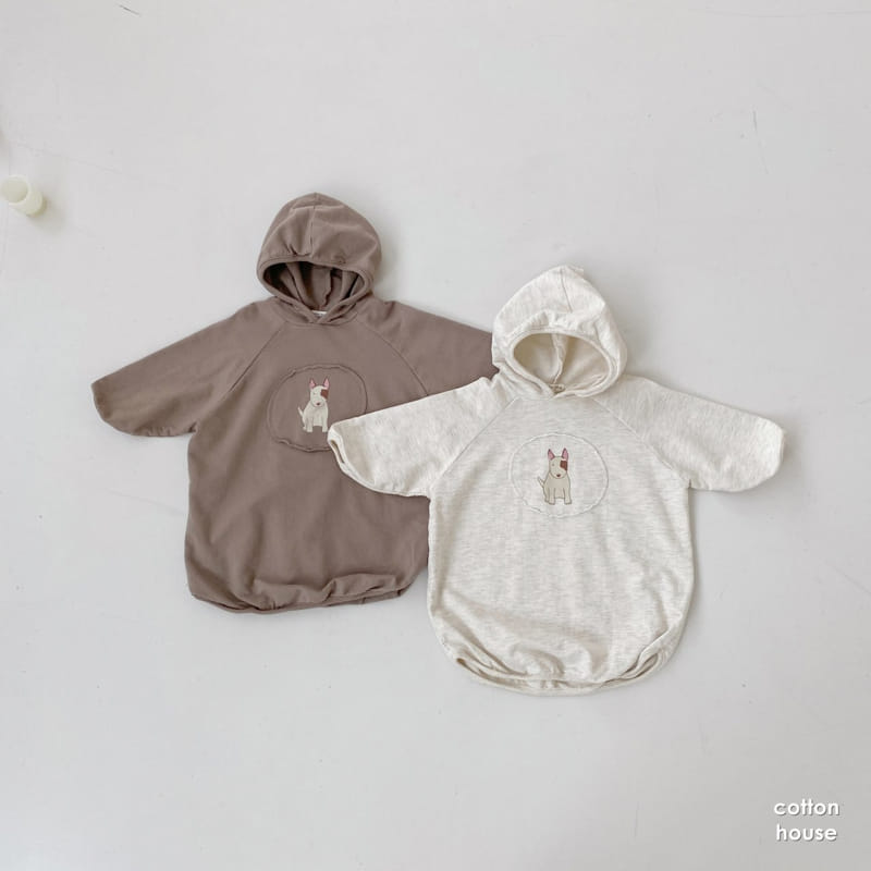 COTTON HOUSE - Korean Children Fashion - #Kfashion4kids - Bowwow Hood One-piece - 6