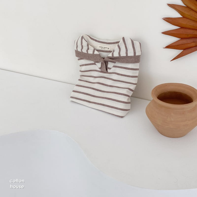 COTTON HOUSE - Korean Children Fashion - #Kfashion4kids - Sailor Stripe Tee - 11