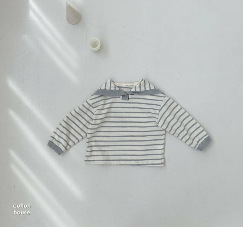 COTTON HOUSE - Korean Children Fashion - #Kfashion4kids - Sailor Stripe Tee - 6