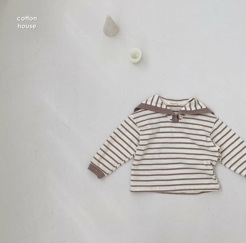 COTTON HOUSE - Korean Children Fashion - #Kfashion4kids - Sailor Stripe Tee - 7