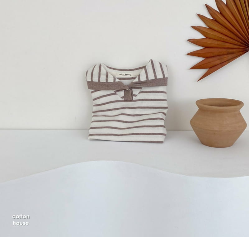 COTTON HOUSE - Korean Children Fashion - #Kfashion4kids - Sailor Stripe Tee - 8