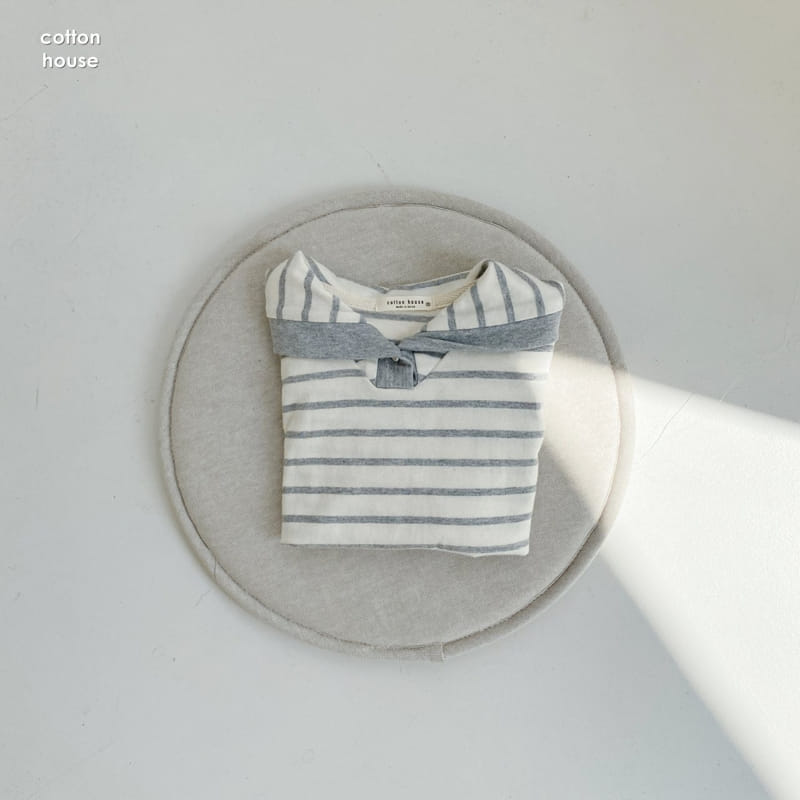 COTTON HOUSE - Korean Children Fashion - #Kfashion4kids - Sailor Stripe Tee - 9