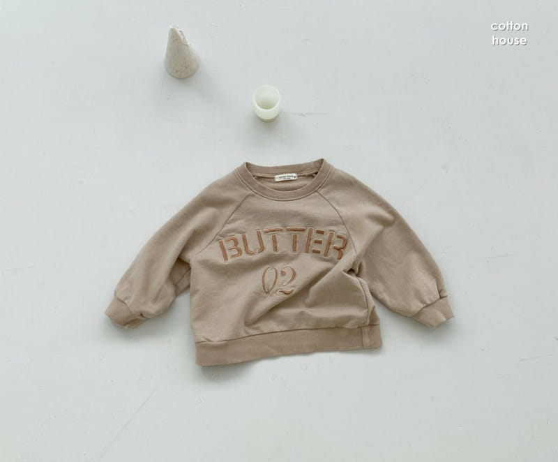 COTTON HOUSE - Korean Children Fashion - #Kfashion4kids - Butter Embroidery Sweatshirt - 7