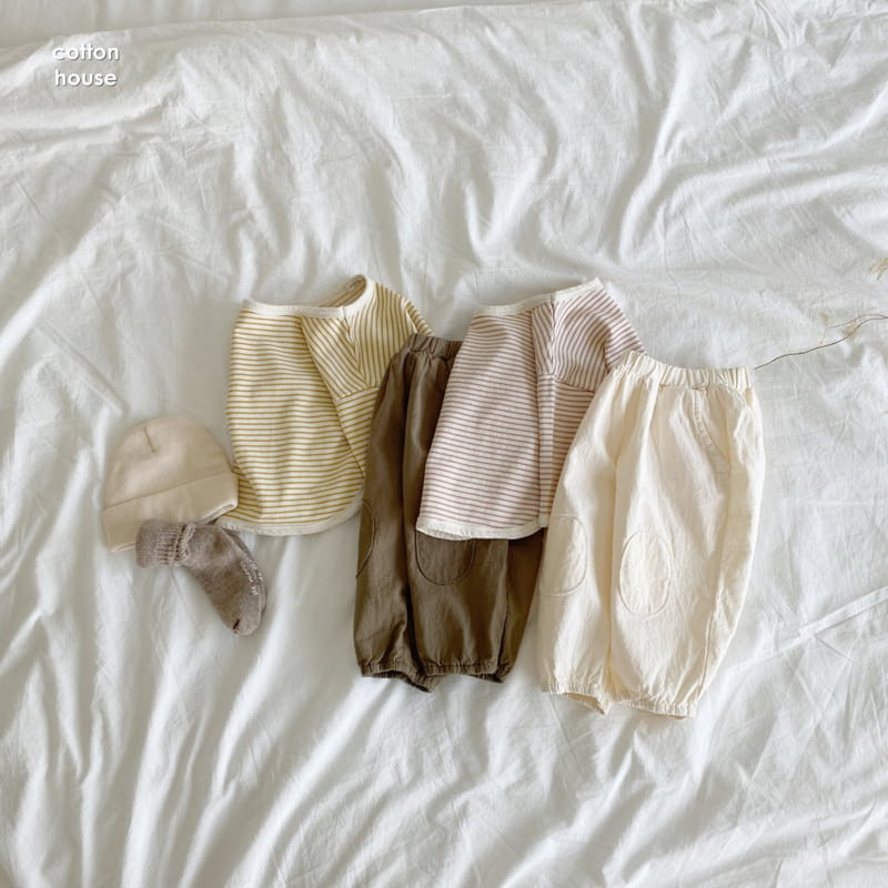 COTTON HOUSE - Korean Children Fashion - #Kfashion4kids - Stripe Piping Tee - 11
