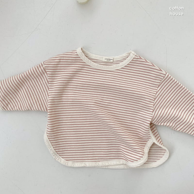 COTTON HOUSE - Korean Children Fashion - #Kfashion4kids - Stripe Piping Tee - 7