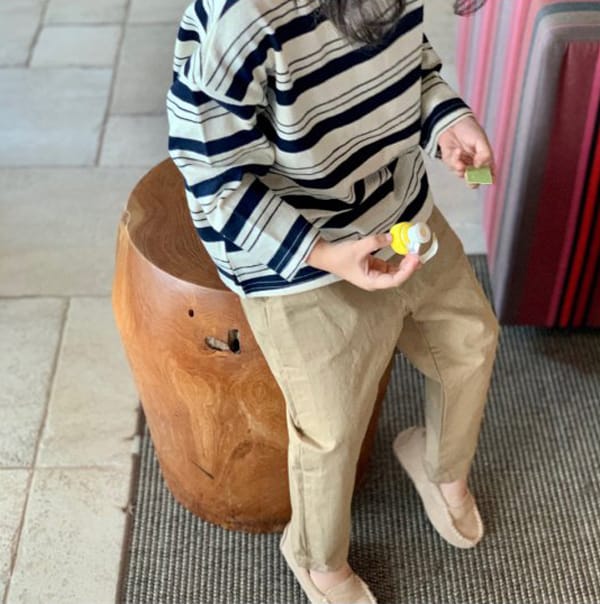 CREAM BBANG - Korean Children Fashion - #Kfashion4kids - Trophy Cotton Simple Pants - 7