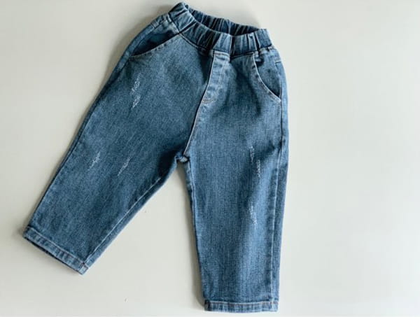 CREAM BBANG - Korean Children Fashion - #Kfashion4kids - Dizel Basic Denim Baggy Pants - 2