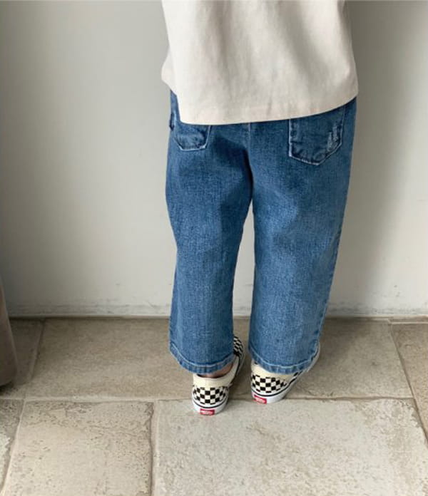 CREAM BBANG - Korean Children Fashion - #Kfashion4kids - Dizel Basic Denim Baggy Pants - 4
