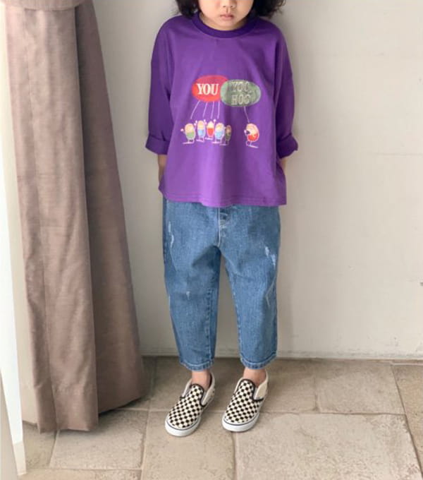 CREAM BBANG - Korean Children Fashion - #Kfashion4kids - Dizel Basic Denim Baggy Pants - 5