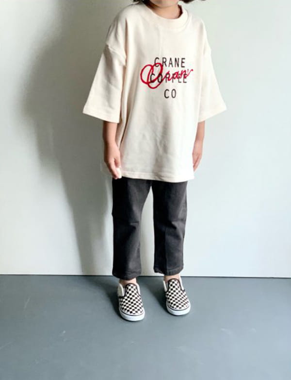CREAM BBANG - Korean Children Fashion - #Kfashion4kids - Coffe Boxy Tee - 11