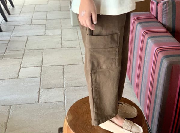 CREAM BBANG - Korean Children Fashion - #Kfashion4kids - Cotton Pocket Wide Pants - 6