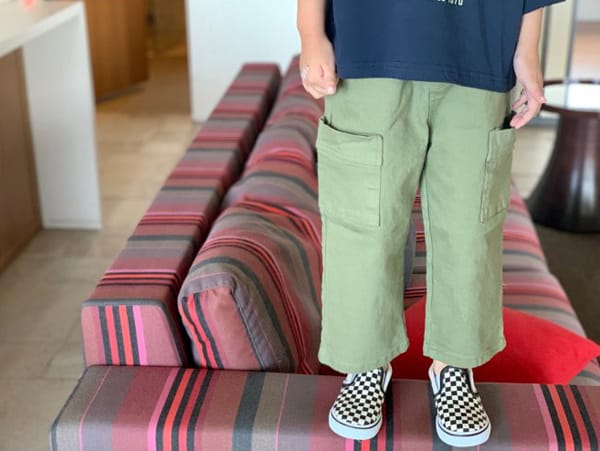 CREAM BBANG - Korean Children Fashion - #Kfashion4kids - Cotton Pocket Wide Pants - 8