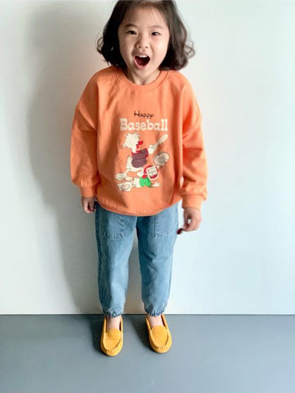 CREAM BBANG - Korean Children Fashion - #Kfashion4kids - Baseball Sweatshirt - 3