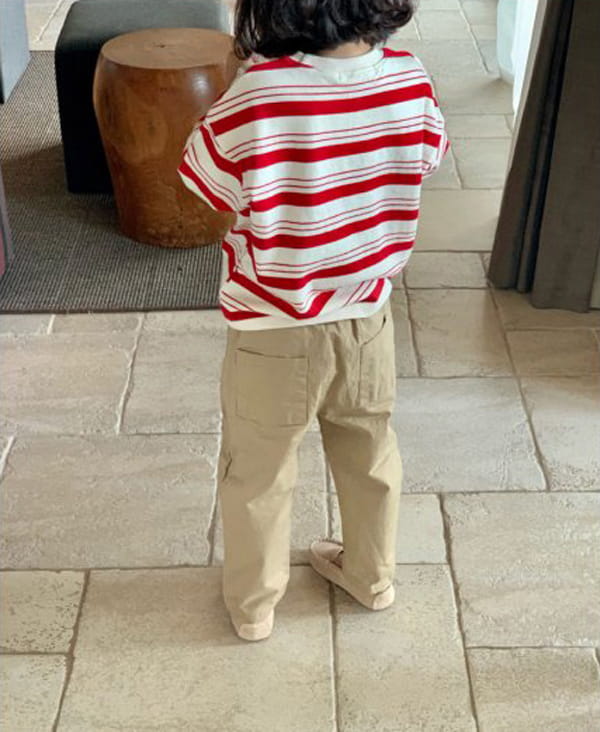 CREAM BBANG - Korean Children Fashion - #Kfashion4kids - Multi Stripe Tee - 12