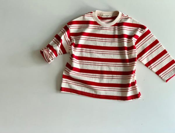 CREAM BBANG - Korean Children Fashion - #Kfashion4kids - Multi Stripe Tee - 2