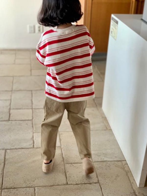 CREAM BBANG - Korean Children Fashion - #Kfashion4kids - Multi Stripe Tee - 3