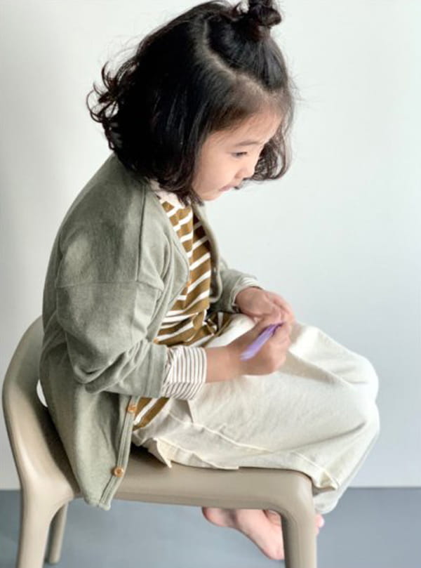 CREAM BBANG - Korean Children Fashion - #Kfashion4kids - Dawny Round Cardigan - 2
