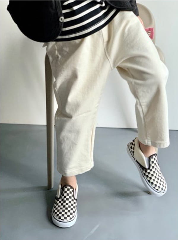 CREAM BBANG - Korean Children Fashion - #Kfashion4kids - Modern Cotton Baggy Pants
