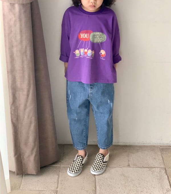 CREAM BBANG - Korean Children Fashion - #Kfashion4kids - Yoohoo Single Tee - 2
