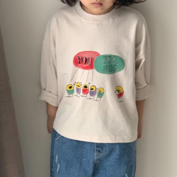CREAM BBANG - Korean Children Fashion - #Kfashion4kids - Yoohoo Single Tee - 4