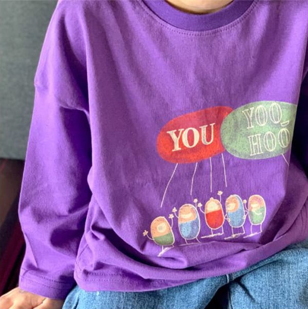 CREAM BBANG - Korean Children Fashion - #Kfashion4kids - Yoohoo Single Tee - 6
