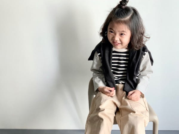 CREAM BBANG - Korean Children Fashion - #Kfashion4kids - Stripe Colored Tee - 2