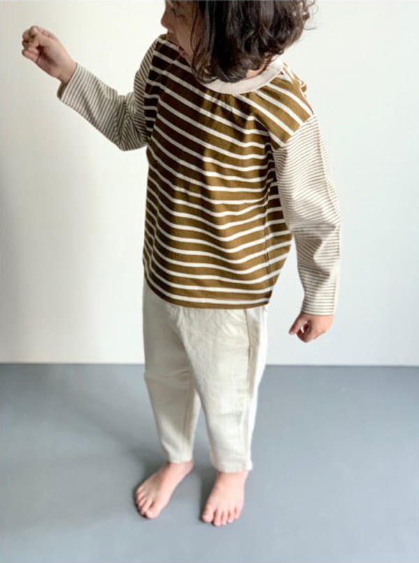 CREAM BBANG - Korean Children Fashion - #Kfashion4kids - Stripe Colored Tee - 3