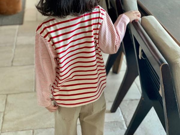 CREAM BBANG - Korean Children Fashion - #Kfashion4kids - Stripe Colored Tee - 5