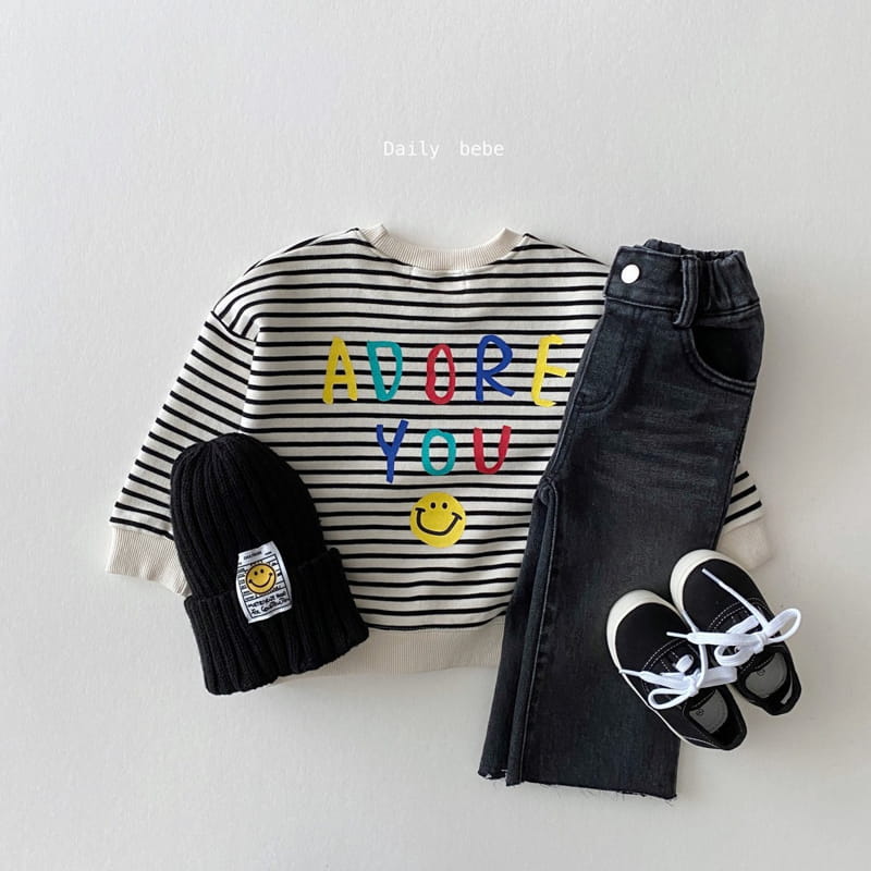 DAILY BEBE - Korean Children Fashion - #Kfashion4kids - Adore Sweatshirt - 10