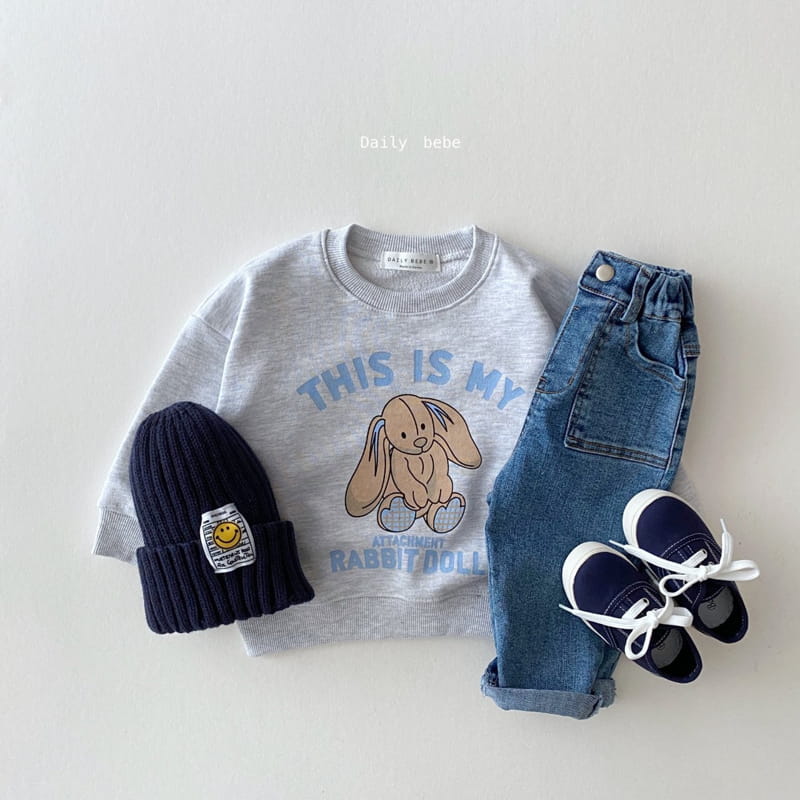 DAILY BEBE - Korean Children Fashion - #Kfashion4kids - Rabbit Sweatshirt - 10