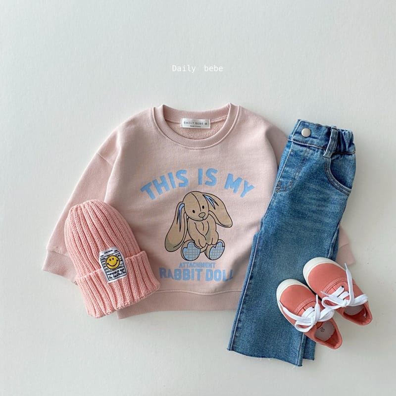 DAILY BEBE - Korean Children Fashion - #Kfashion4kids - Rabbit Sweatshirt - 2