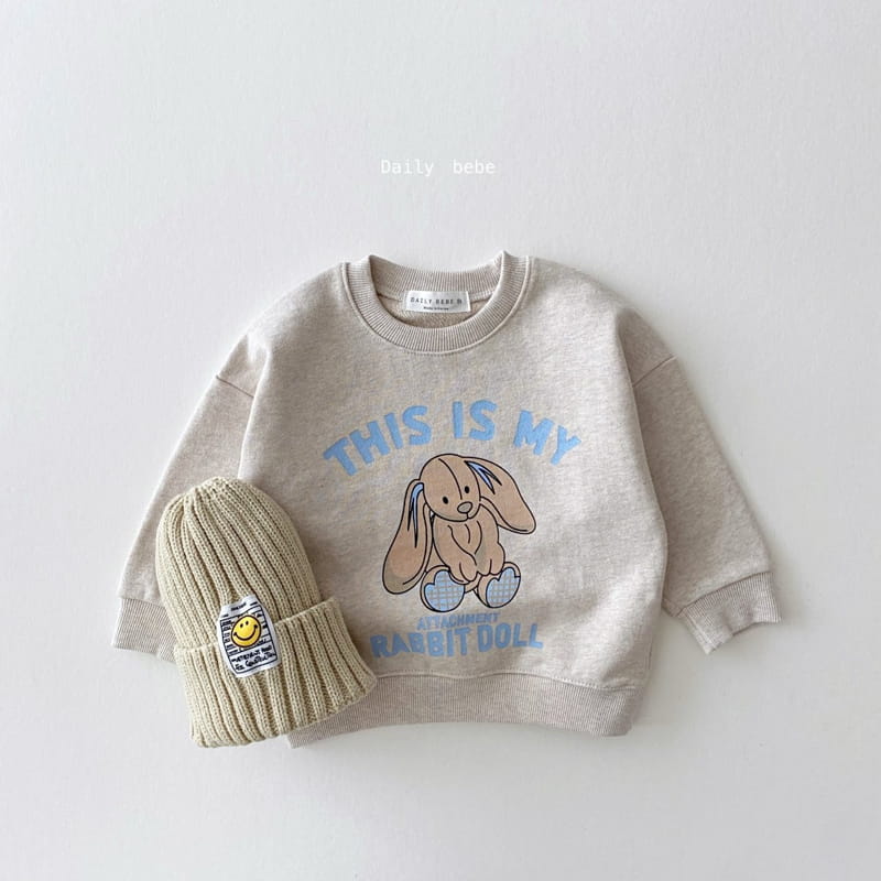 DAILY BEBE - Korean Children Fashion - #Kfashion4kids - Rabbit Sweatshirt - 5