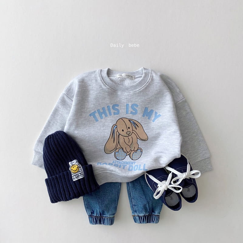 DAILY BEBE - Korean Children Fashion - #Kfashion4kids - Rabbit Sweatshirt - 9