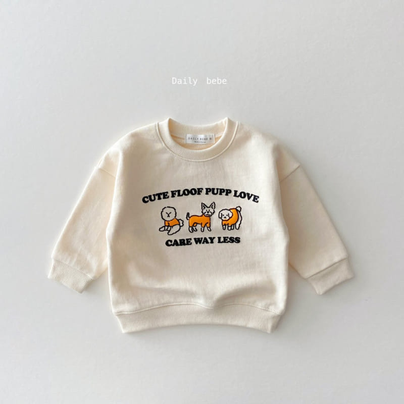 DAILY BEBE - Korean Children Fashion - #Kfashion4kids - Puppy Sweatshirt