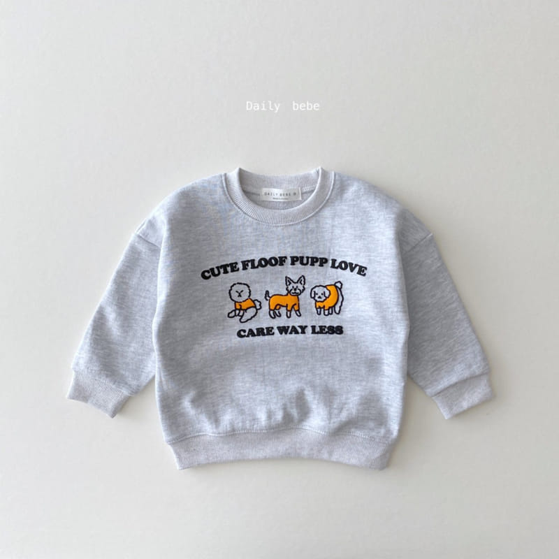 DAILY BEBE - Korean Children Fashion - #Kfashion4kids - Puppy Sweatshirt - 2
