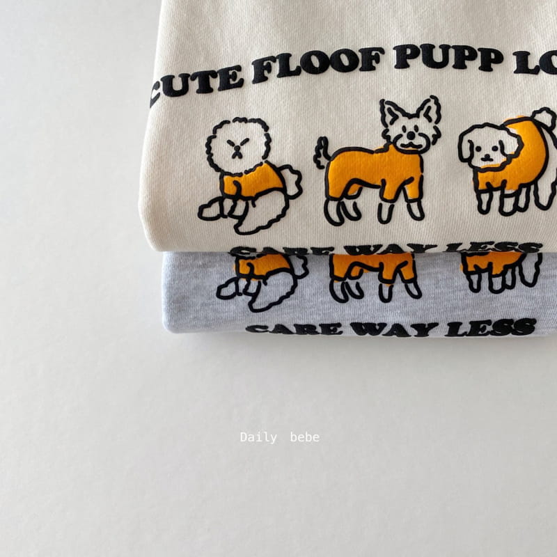 DAILY BEBE - Korean Children Fashion - #Kfashion4kids - Puppy Sweatshirt - 8