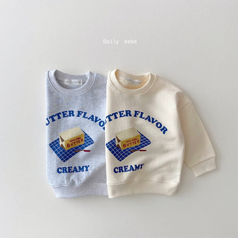 DAILY BEBE - Korean Children Fashion - #Kfashion4kids - Butter Sweatshirt