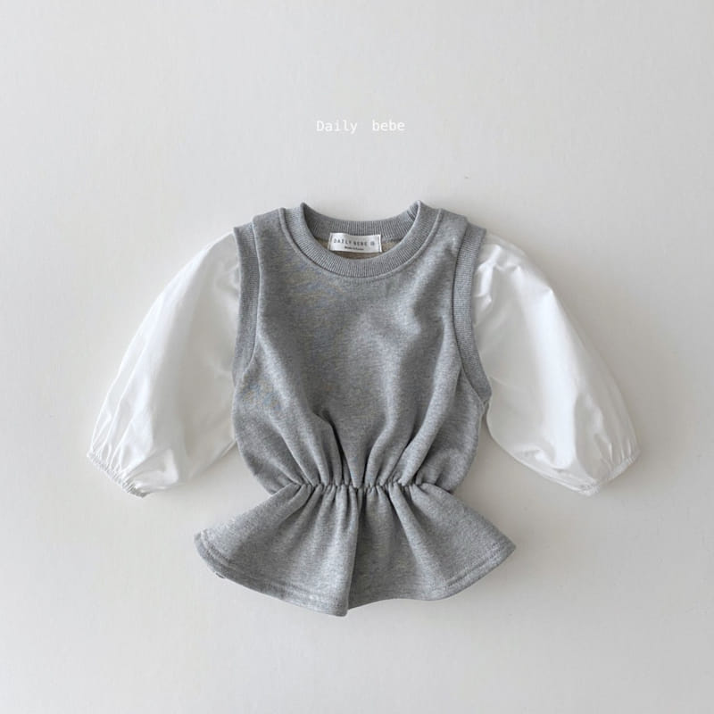 DAILY BEBE - Korean Children Fashion - #Kfashion4kids - Shirt Colored Sweatshirt