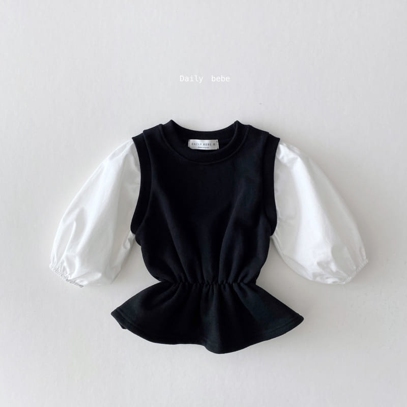 DAILY BEBE - Korean Children Fashion - #Kfashion4kids - Shirt Colored Sweatshirt - 5