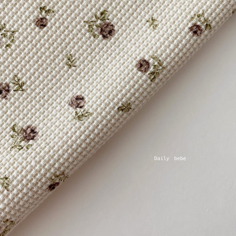 DAILY BEBE - Korean Children Fashion - #Kfashion4kids - Waffle Print Tee - 5