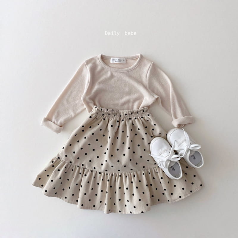 DAILY BEBE - Korean Children Fashion - #Kfashion4kids - Slim Tee - 3