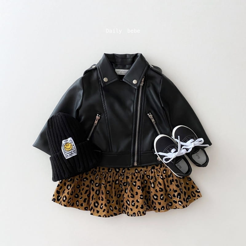 DAILY BEBE - Korean Children Fashion - #Kfashion4kids - Rider Jacket - 2