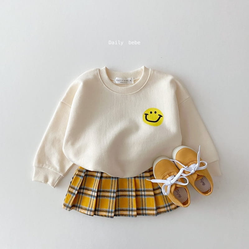 DAILY BEBE - Korean Children Fashion - #Kfashion4kids - Check Pleats Skirt - 6