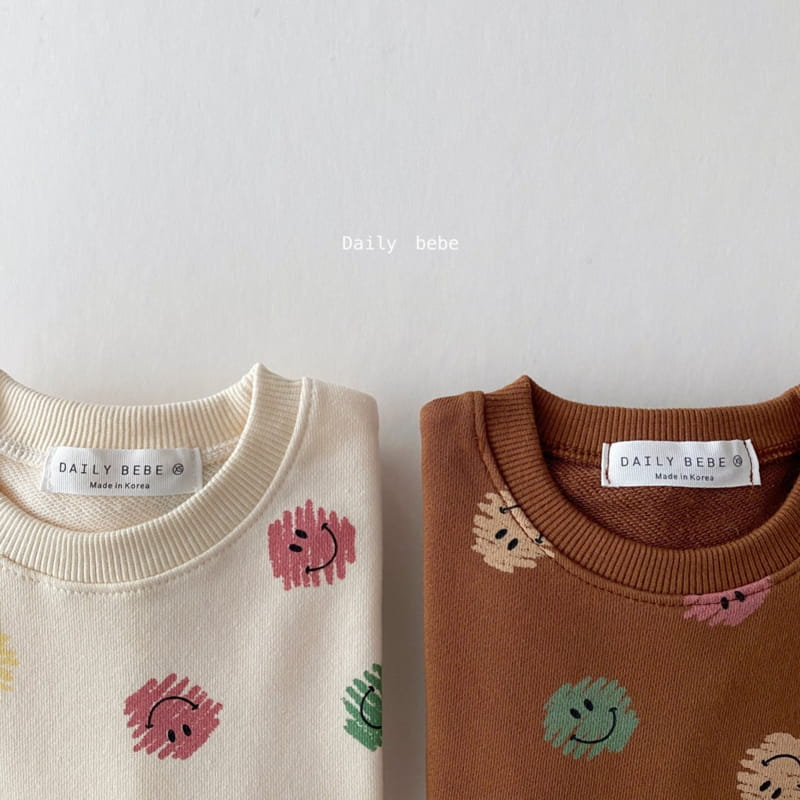 DAILY BEBE - Korean Children Fashion - #Kfashion4kids - Voca Smile Top Bottom Set - 3