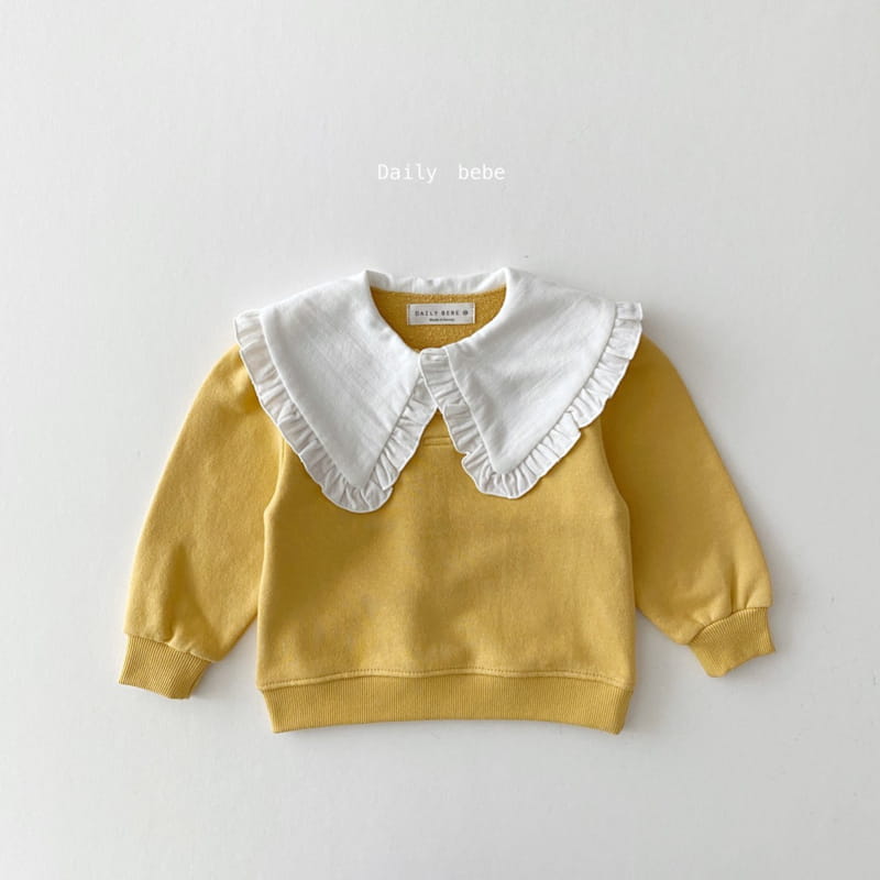 DAILY BEBE - Korean Children Fashion - #Kfashion4kids - Collar Top Bottom Set - 3