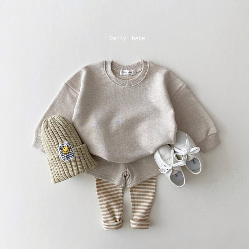 DAILY BEBE - Korean Children Fashion - #Kfashion4kids - Top & Short Leggings Set