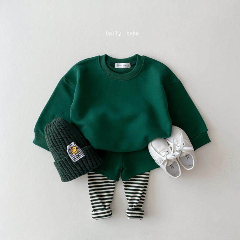 DAILY BEBE - Korean Children Fashion - #Kfashion4kids - Top & Short Leggings Set - 3