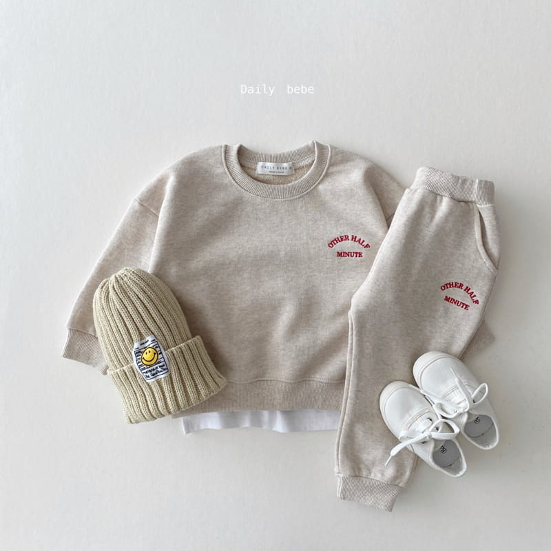 DAILY BEBE - Korean Children Fashion - #Kfashion4kids - Other Half Top Bottom Set - 2